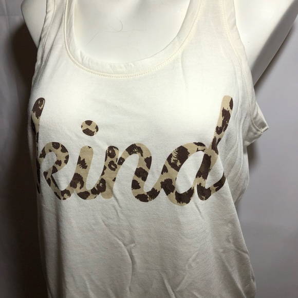 Animal print “kind”tank top - Picture 4 of 5